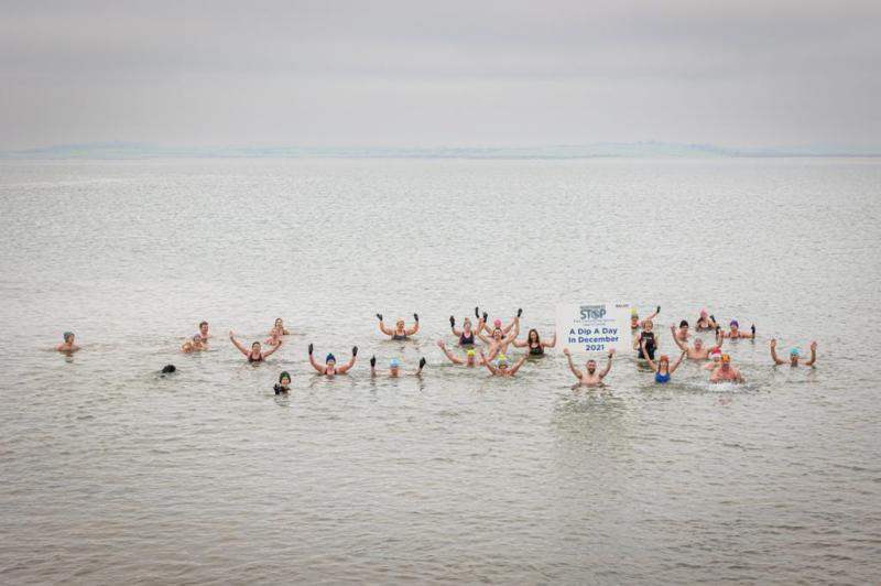 A Dip a Day in December 2021 challenge to raise €10,000 for suicide prevention service