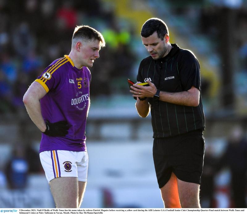 Longford's Patrick Maguire in charge of the whistle for AIB Leinster Club senior football final 