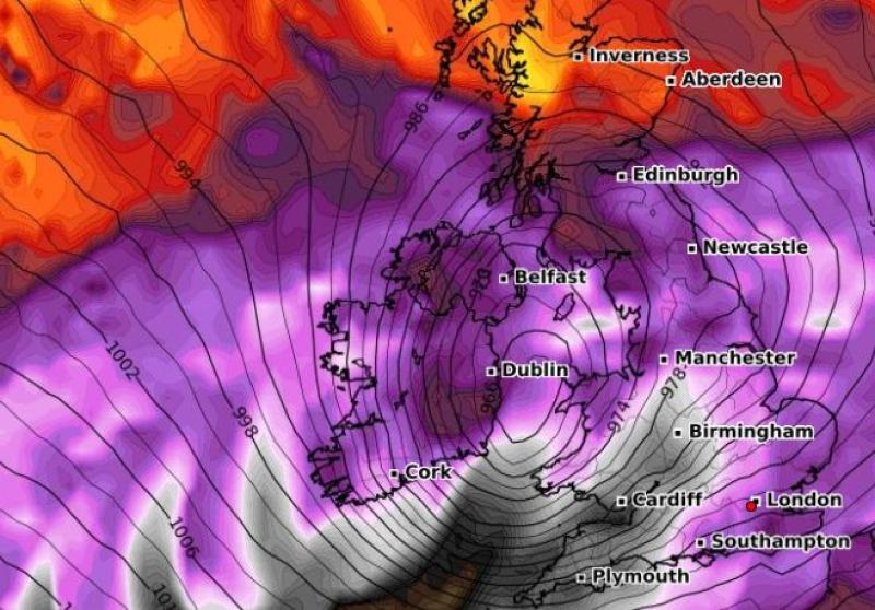 STORM WARNING: Met Eireann issues warning for snow, wind and rain for Storm Eunice for Friday