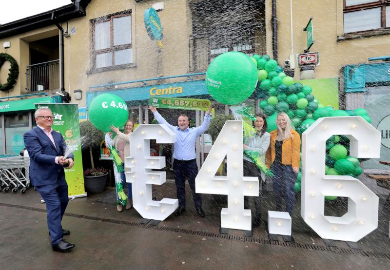 Longford National Lottery players delighted to collect their big winnings from Lotto HQ