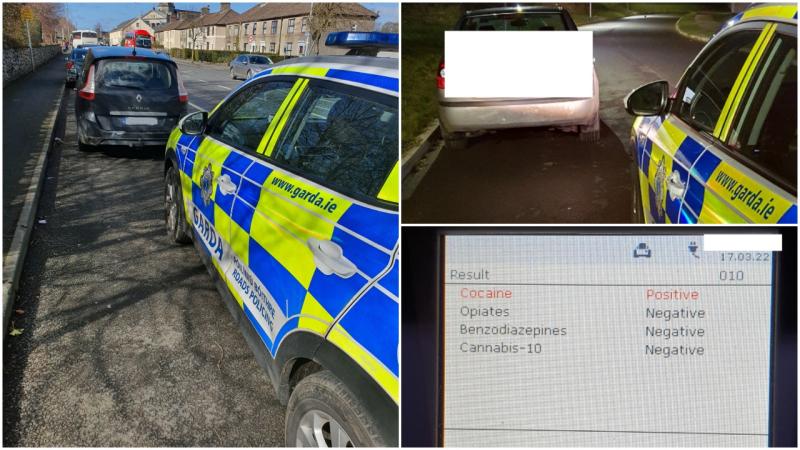 Longford gardaí arrest driver under influence of cocaine