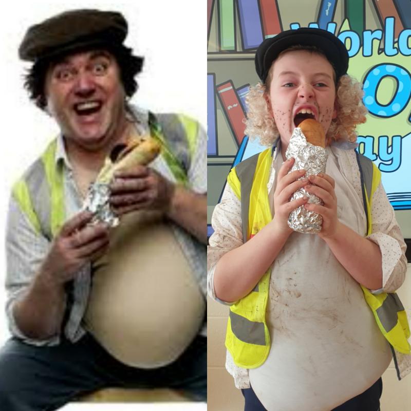 Longford pupil impresses even Pat Shortt with his Jumbo Breakfast Roll outfit