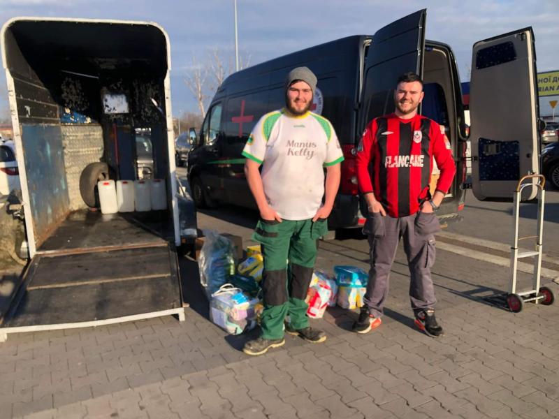 Longford lads make journey to Ukraine border
