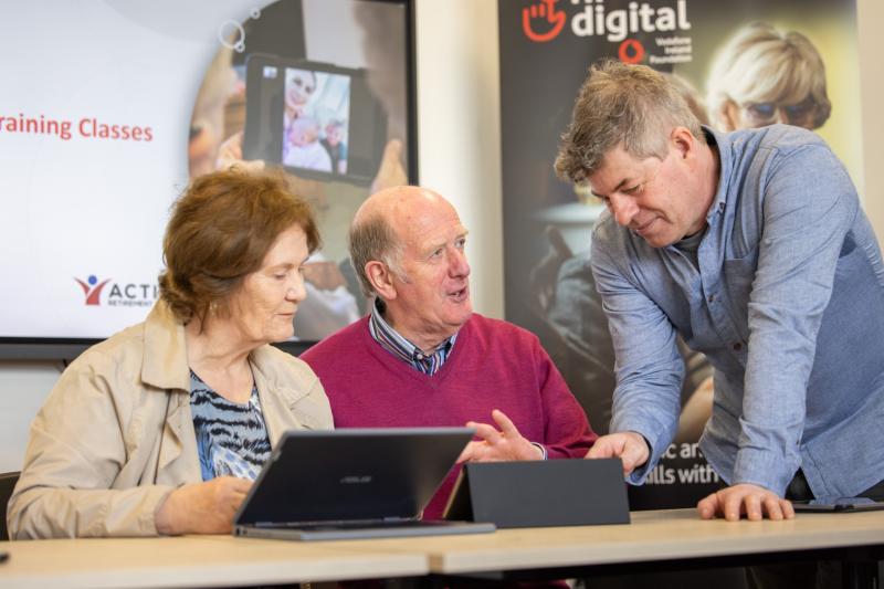 Free digital skills classes for older people in Longford