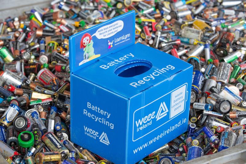 Longford consumers recycled 14 batteries per person last year