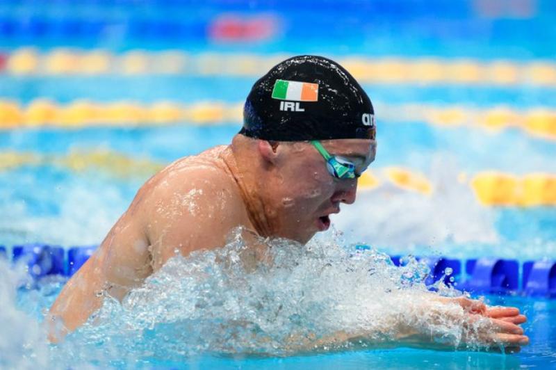 Longford’s Darragh Greene advances to the 100m Breaststroke semi-finals at the European Swimming Championships