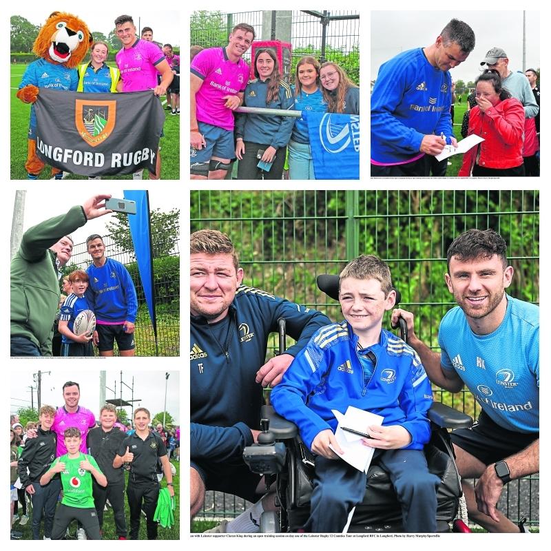 Rugby fans line out as Leinster stars roll into Longford town