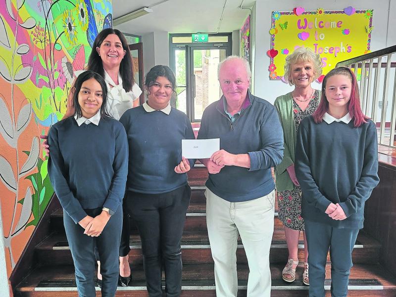 Longford National school make charity presentation