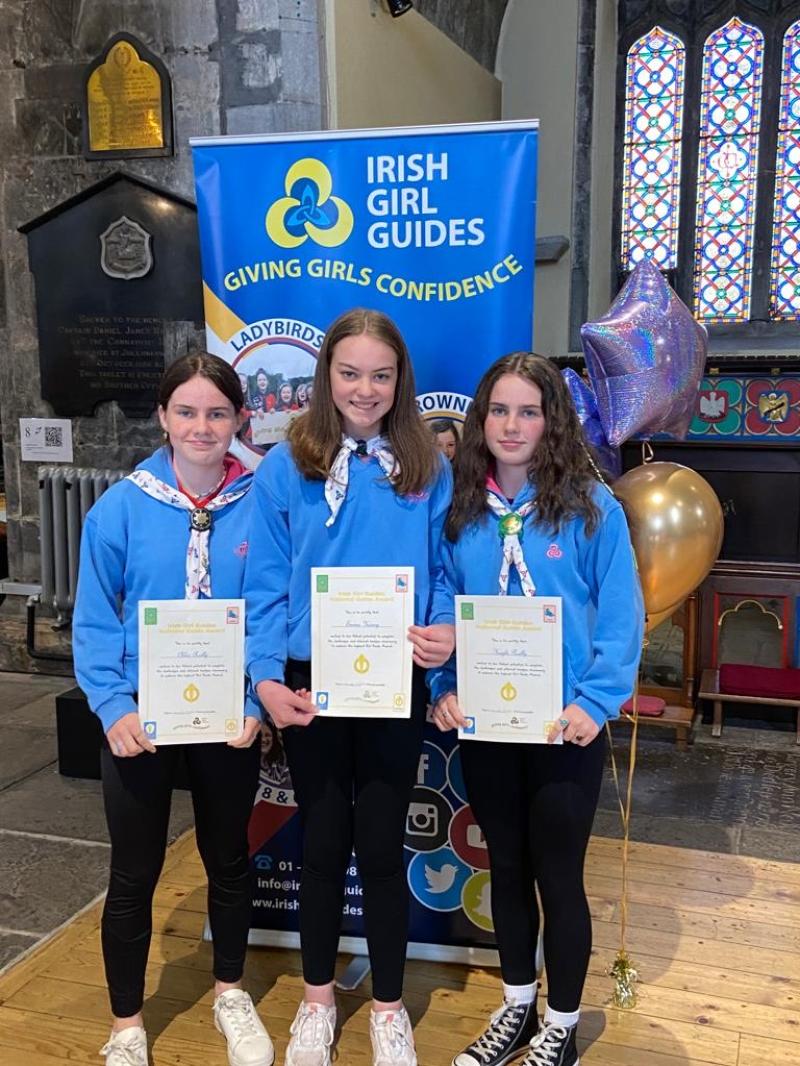 Longford girls presented with prestigious National Guide Awards