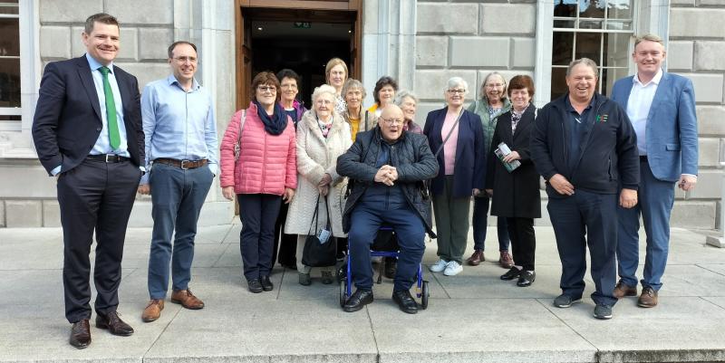 Streete Active Retirement Group sign book of condolence and meet Longford / Westmeath Oireachtas members 