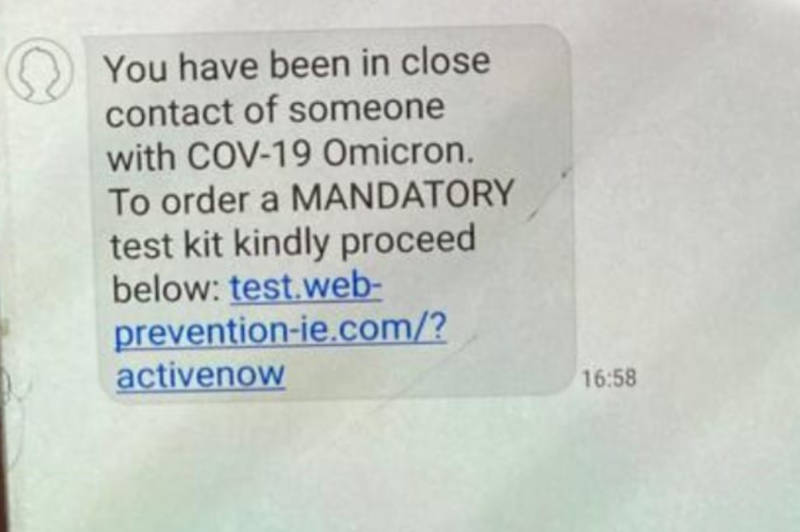 Gardaí warn people to be wary of HSE scam texts
