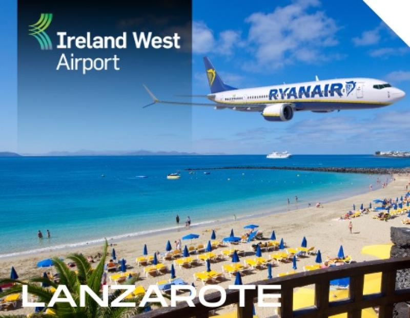 Fly to Lanzarote from Ireland West Airport  next year!