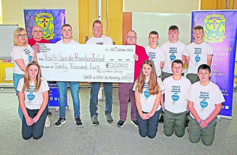 Granard family presents €20,000 to  suicide charity