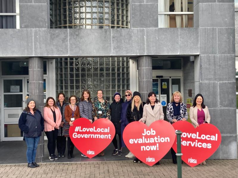 Fórsa workers at Longford County Council call for independent job