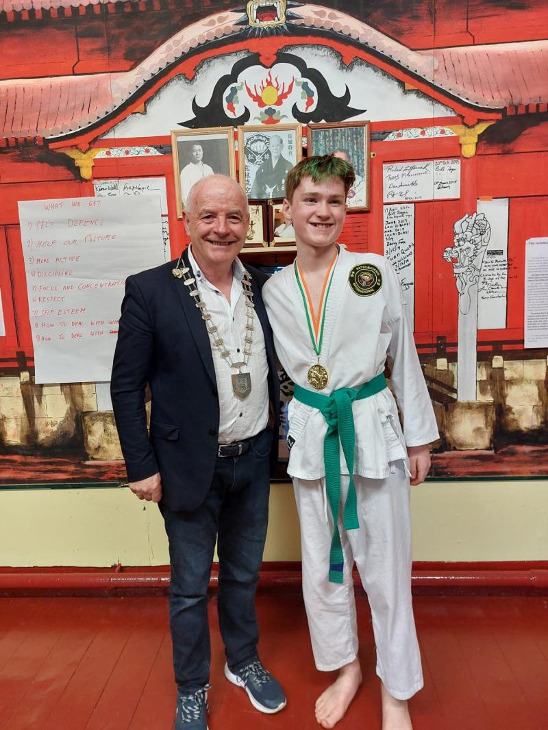 Gold medal karate success for Longford student