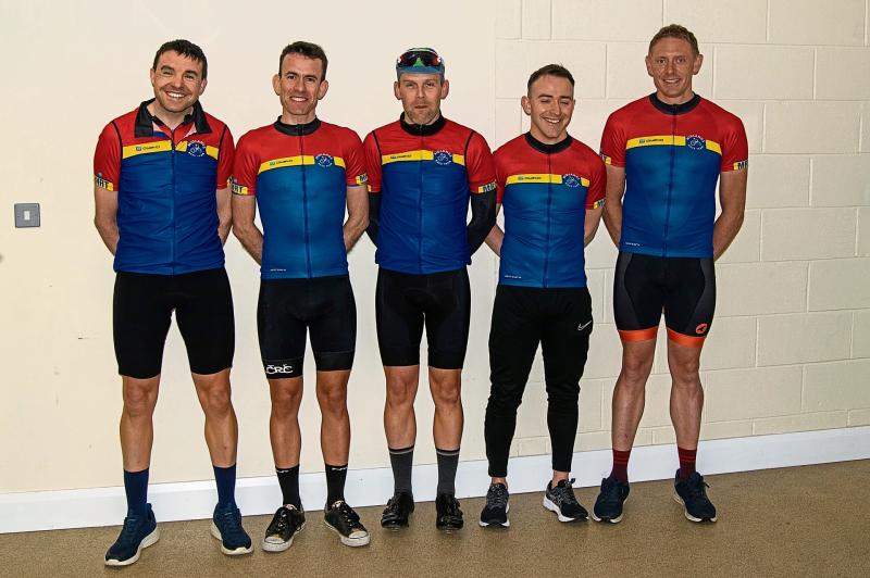 Longford cyclists Shane Quinn and David Casserly competing in the Rás Táilteann