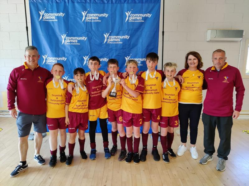 Longford and Drumlish / Ballinamuck celebrates nistoric national Community Games soccer triumph