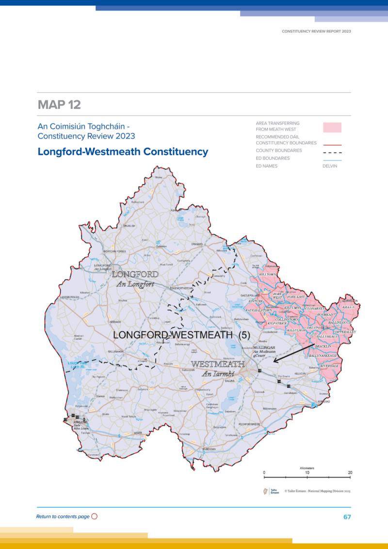 Additional seat added to Longford/Westmeath constituency