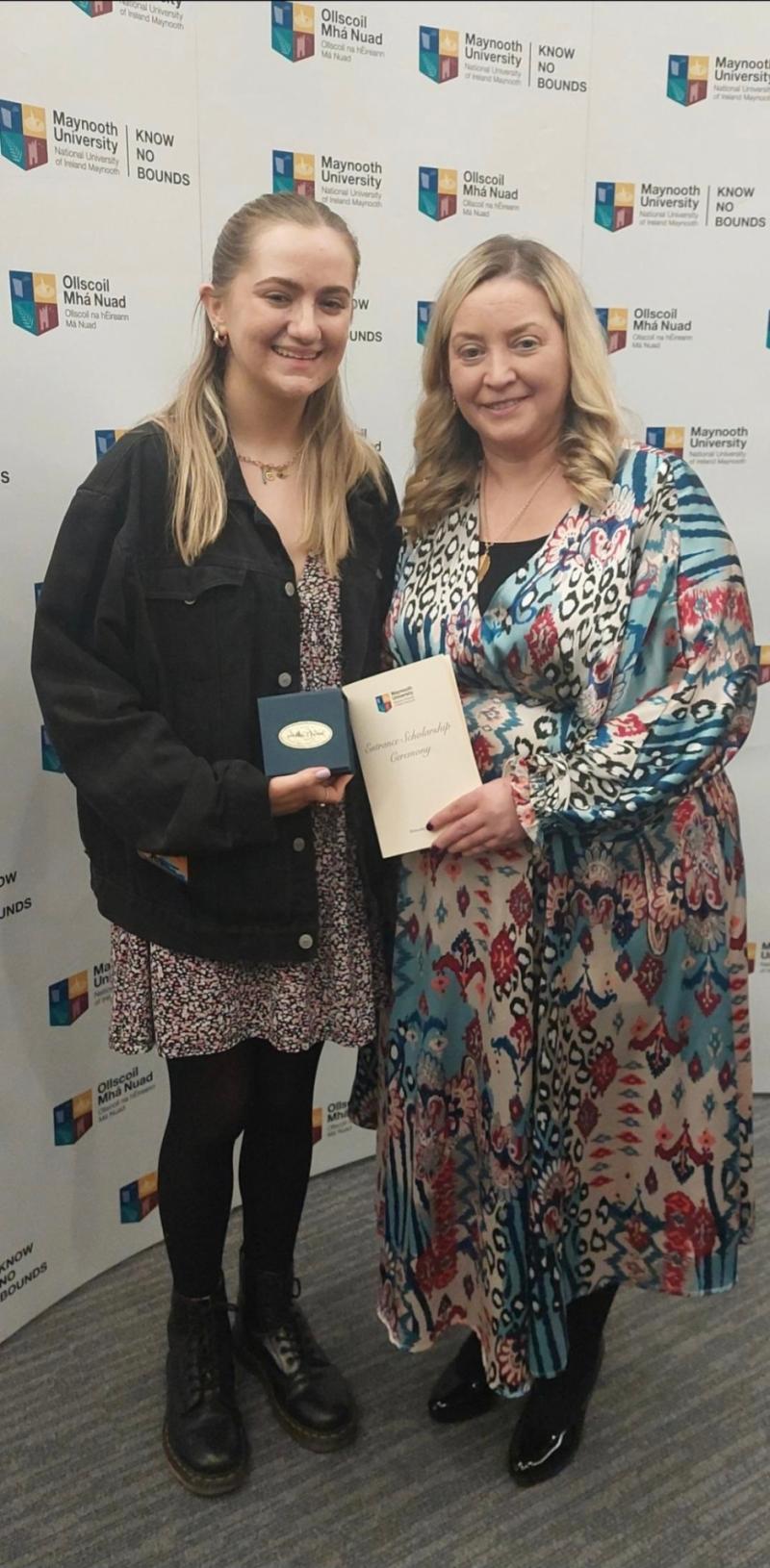 Longford student presented with Maynooth University Entrance Scholarship award