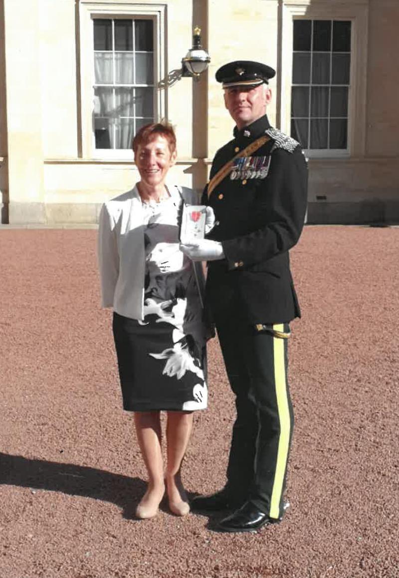 A proud Longford Mammy! Captain Darren Johnson receives MBE award at Buckingham Palace