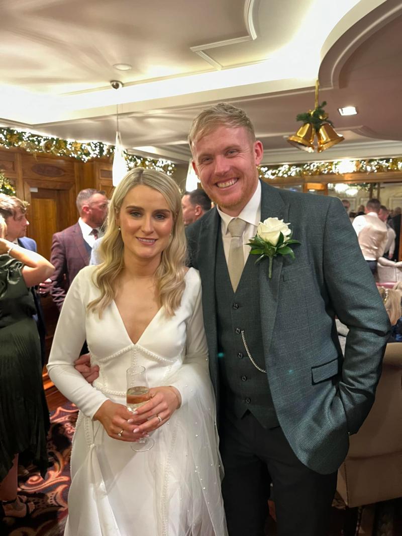 A safe pair of hands! Wedding bells ring for Longford goalkeeper and his beautiful bride