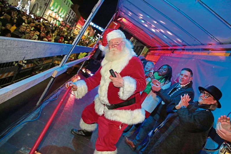 Santa switches on the Longford Town Christmas lights