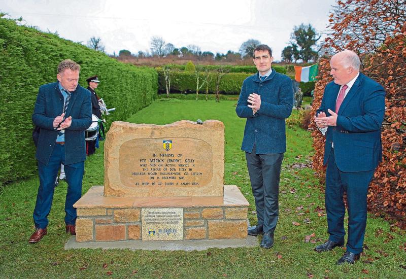 Longford Historical Society unveil Garden of Remembrance plaque to fallen soldier unveiled 
