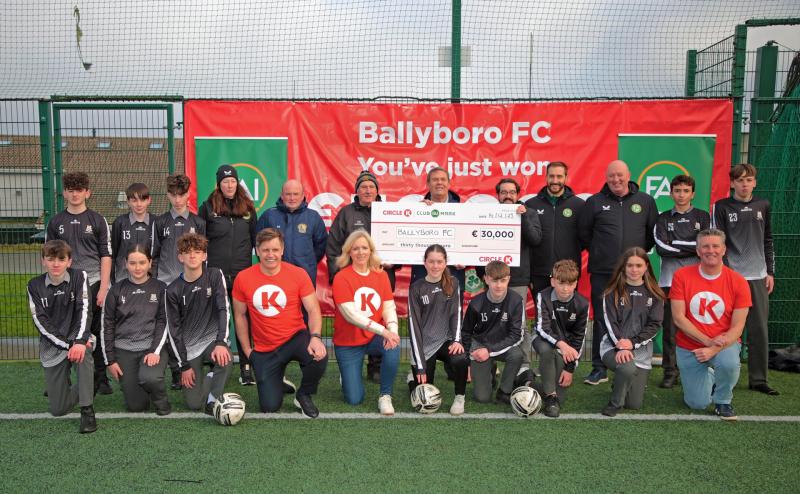 Longford League side Ballyboro FC win €30,000 in Circle K Grassroots Giveaway