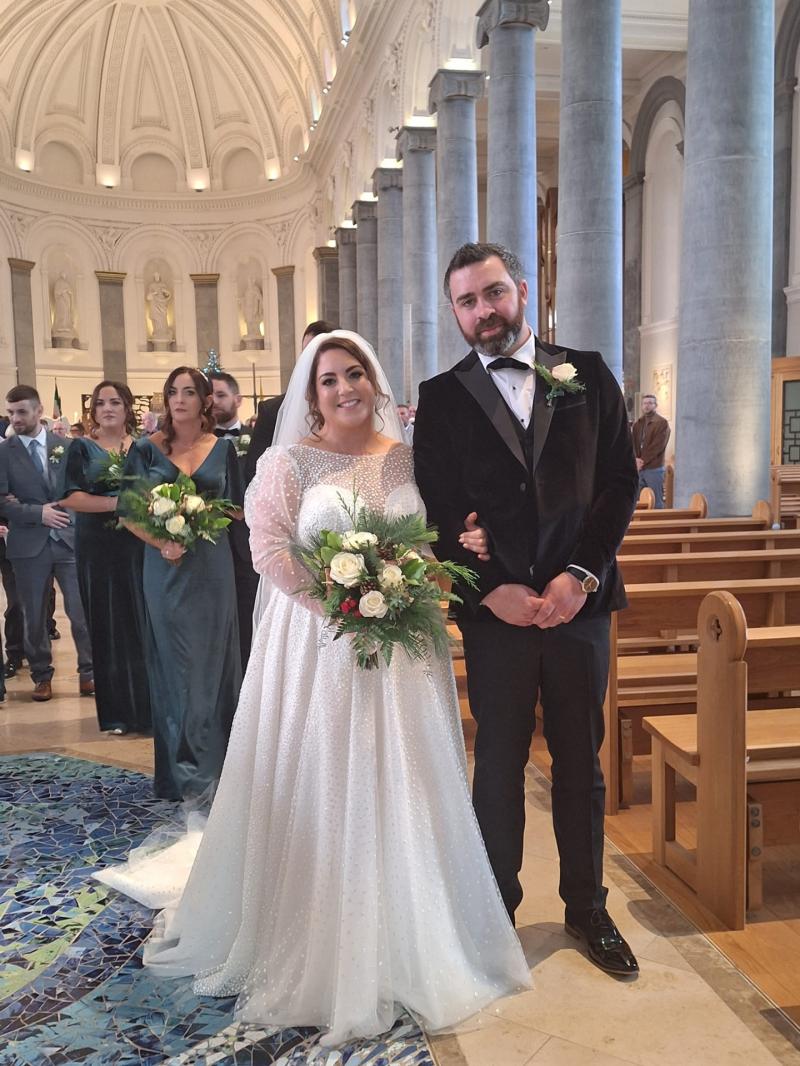 Beautiful Longford bride goes from working on St Mel's Cathedral restoration project to walking  down the aisle