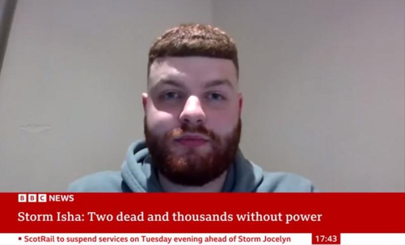 WATCH: Offaly man describes horror flight to BBC news - 'it was carnage... it was very scary'