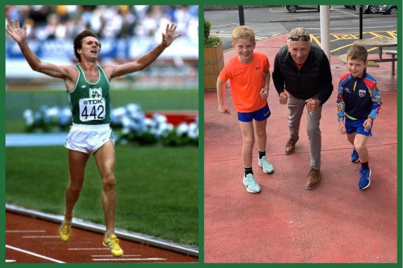 Longford youngsters delighted to meet former World champion Eamonn Coghlan