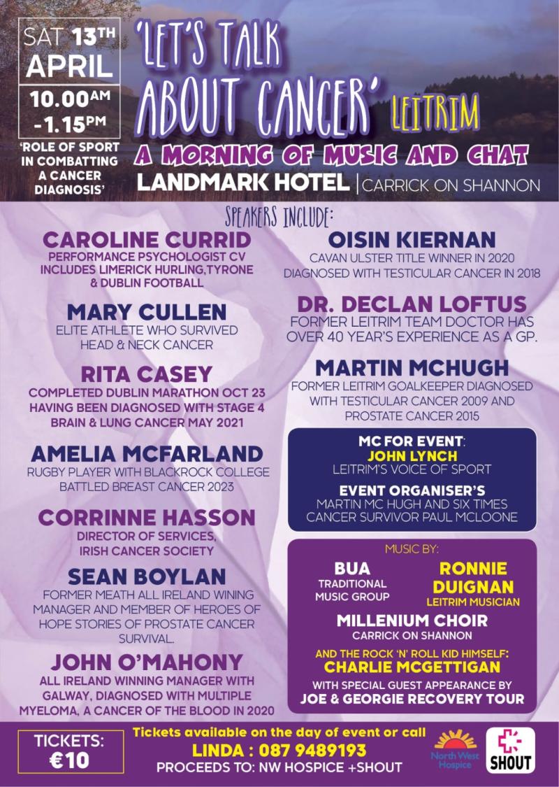 Former Clonguish and Leitrim goalkeeper Martin McHugh features in &lsquo;Let&rsquo;s Talk About Cancer&rsquo; 