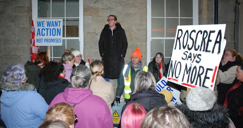 maria phelan roscrea protest garda station roscrea women