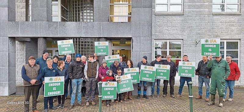 Longford IFA stage council protest