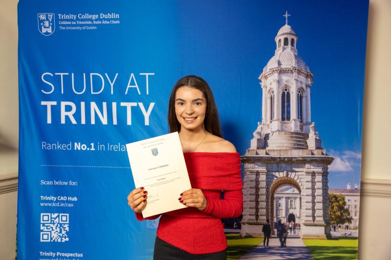 Longford students receive entrance awards from Trinity  College Dublin