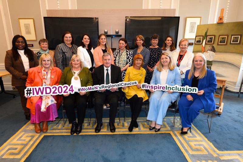 Longford County Council member attends unveiling of female representation artwork