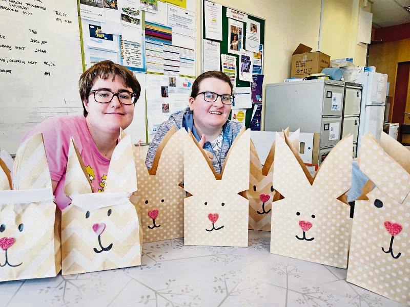 RehabCare Longford holding homemade crafts sale