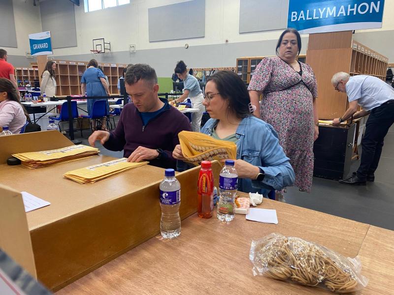 LATEST Longford #LE24 | Full recount underway in Ballymahon as Gerald Farrell facing elimination by a single vote