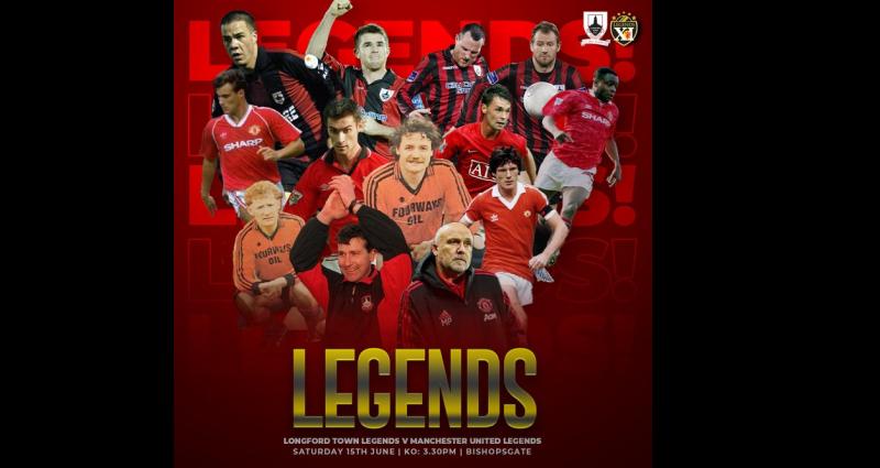 Longford Town Legends meet the Manchester United Legends
