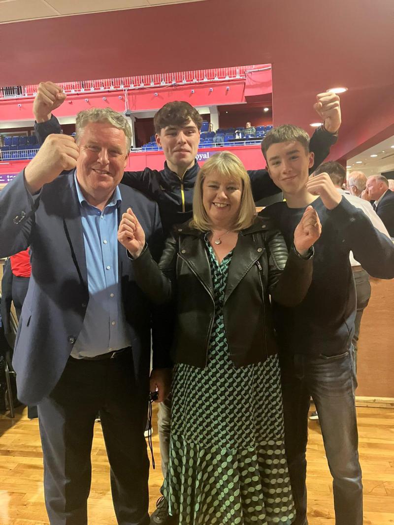 Jubilation for Longford's Ciaran Mullooly as he is elected MEP in Midlands-North-West