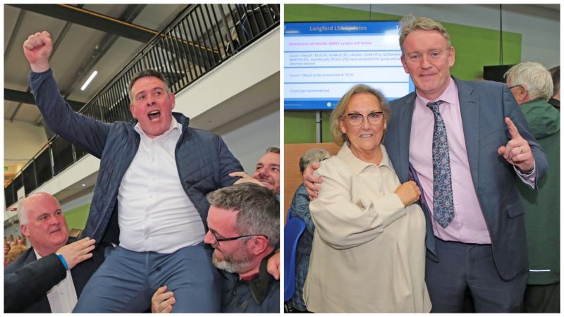 Longford Oireachtas representatives applaud local election teams