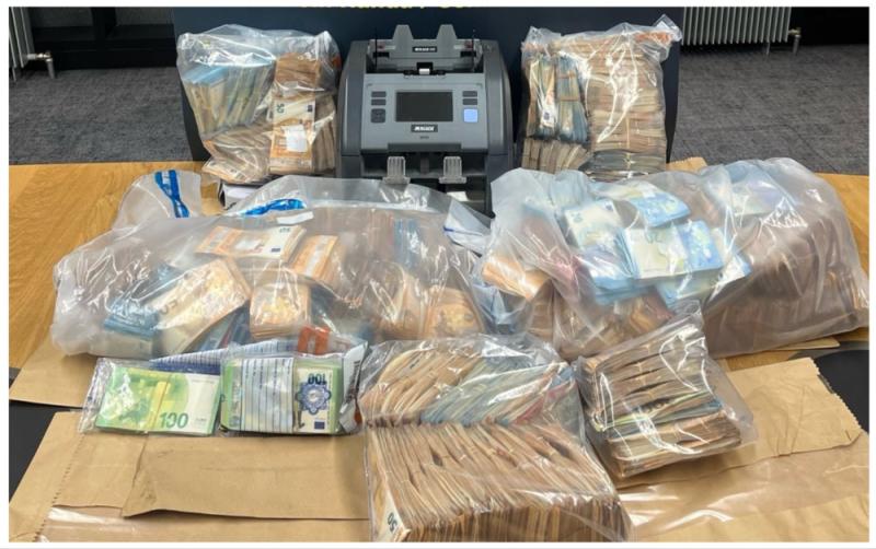 Two men arrested in connection with organised crime as gardaí seize over €1m at suburban home