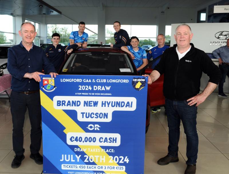 Top prize of new Hyundai Tucson or €40,000 cash up for grabs in Club Longford GAA draw 