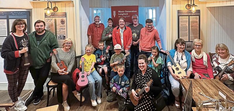 Budding and blooming Longford ukulele players perform live at Rose Cottage, Ballinalee