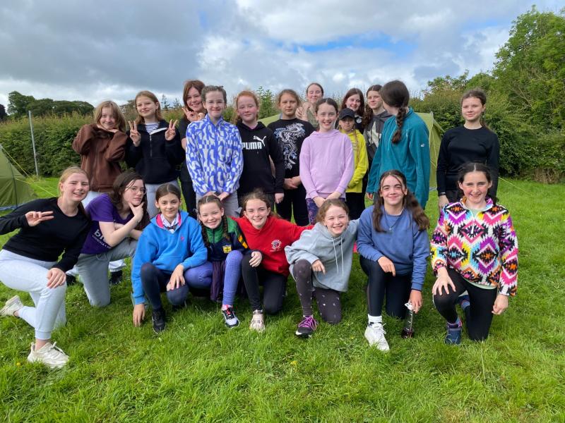 Longford's Viking Girl Guides enjoy weekend trip to Portlick Scout Campsite