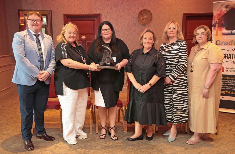 Amanda Fennell presented with top award at Longford College of Further Education ceremony