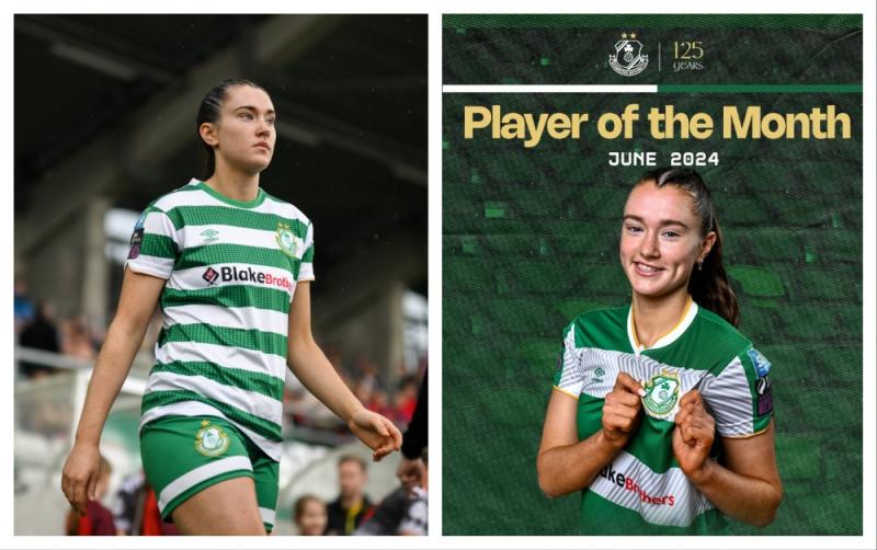 Longford soccer star Melissa O’Kane is voted Player of the Month with Shamrocks Rovers