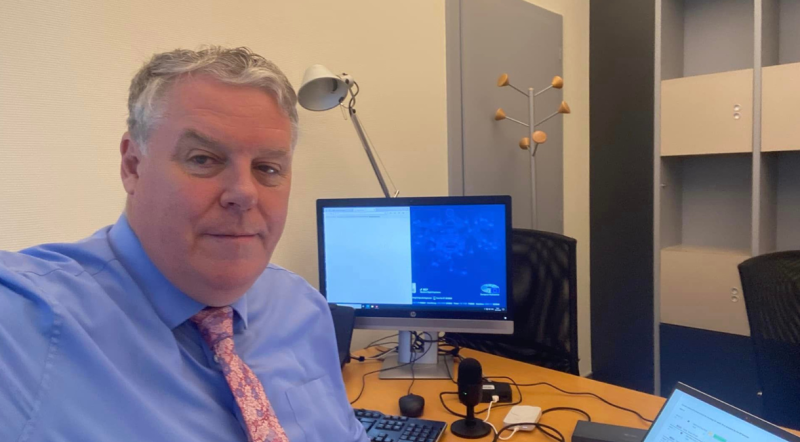 Former RTE Midlands Correspondent Ciaran Mullooly celebrates first day as an MEP