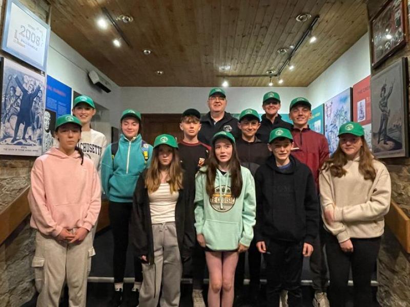 Young Longford visitors pay visit to France