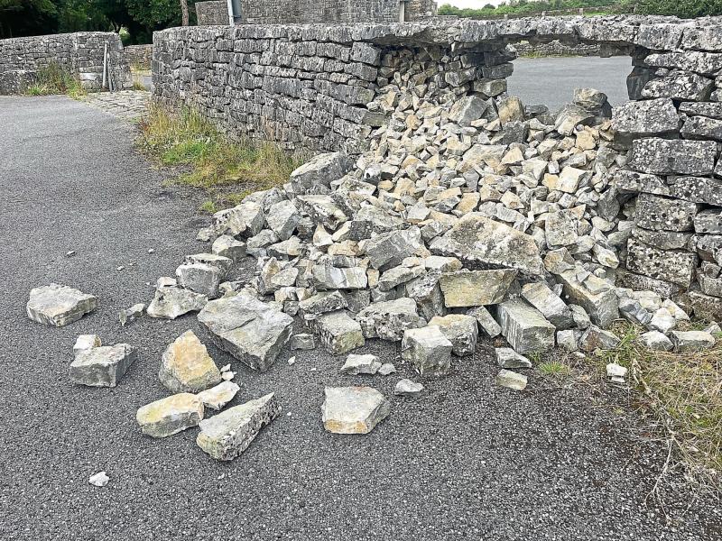 Concern following collapse of wall at Barley Harbour